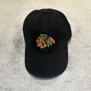 Black Chicago Blackhawks Cap